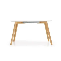 Tavolo 160/200cm allungabile bianco opaco rovere Giove Gihome®