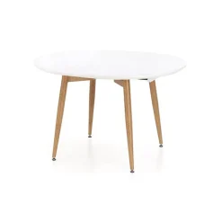 Tavolo 160/200cm allungabile bianco opaco rovere Giove Gihome®