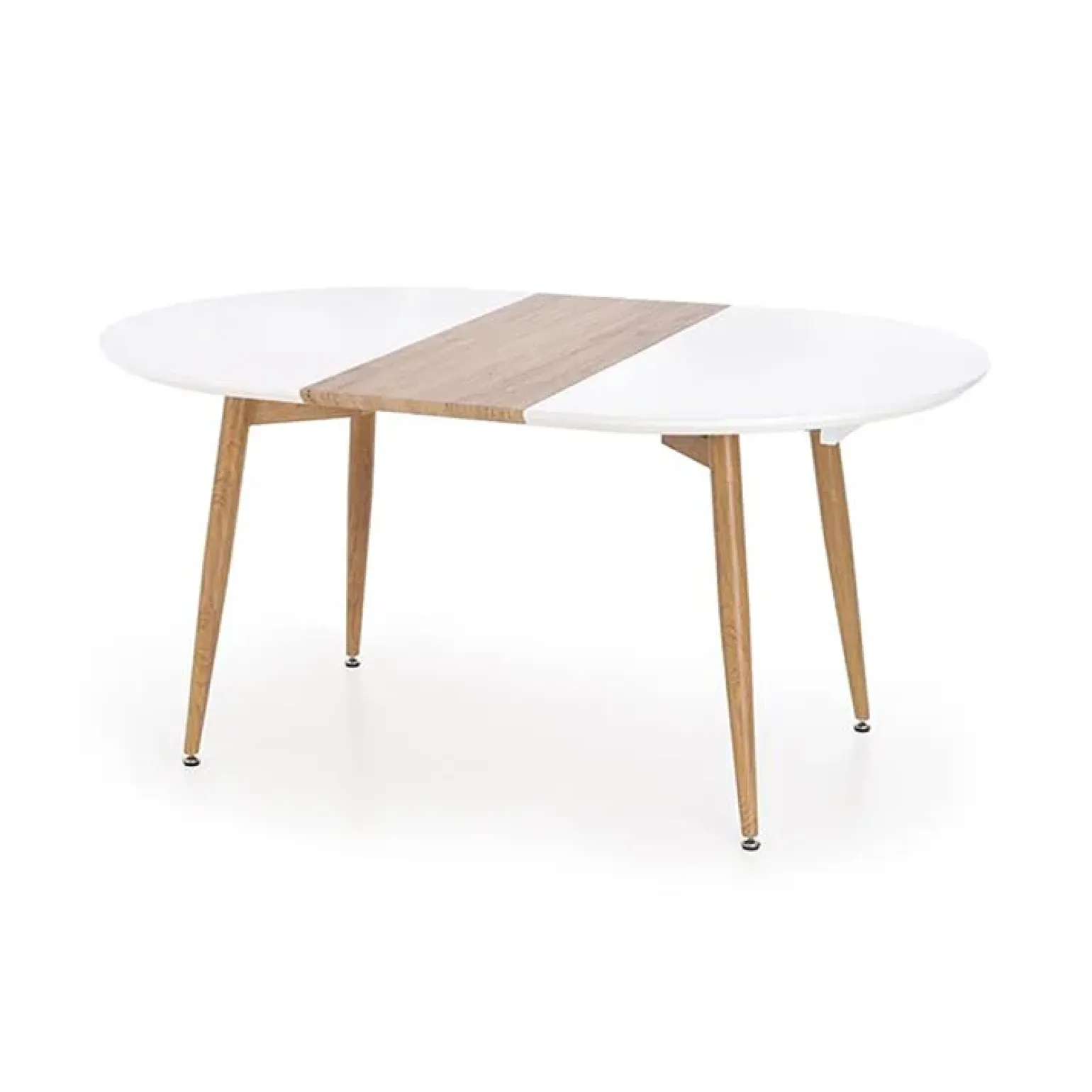 Tavolo 160/200cm allungabile bianco opaco rovere Giove Gihome®