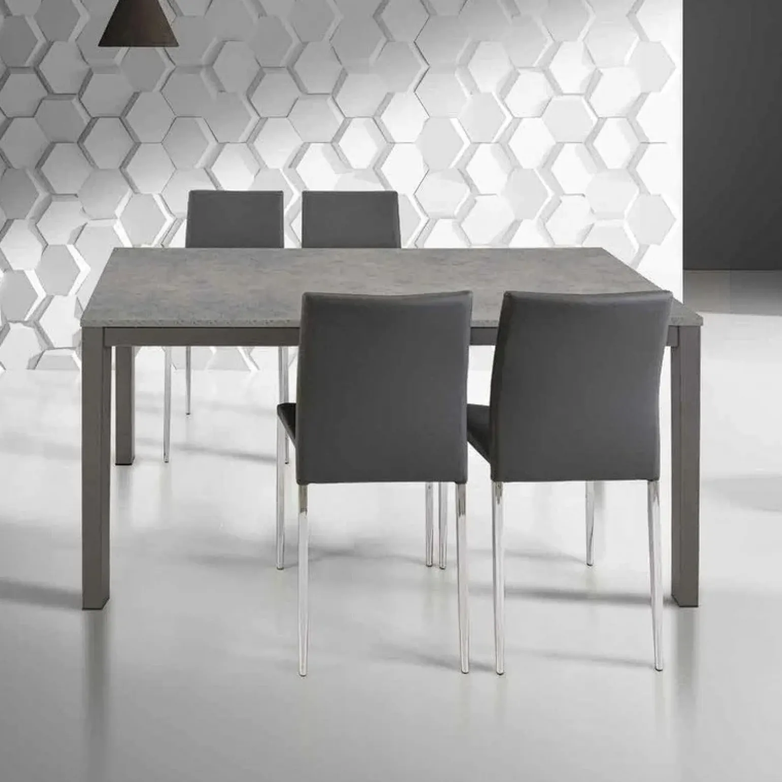 Tavolo 120/170cm allungabile moderno grigio Mark Gihome®