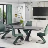 Tavolo 160/220cm allungabile moderno grigio scuro nero Sienna