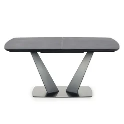 Tavolo 160/220cm allungabile moderno grigio scuro nero Sienna