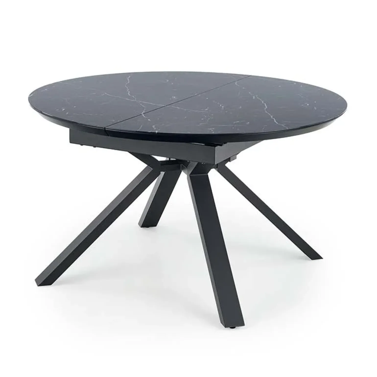 Tavolo 130/180cm allungabile moderno marmo nero Aspen