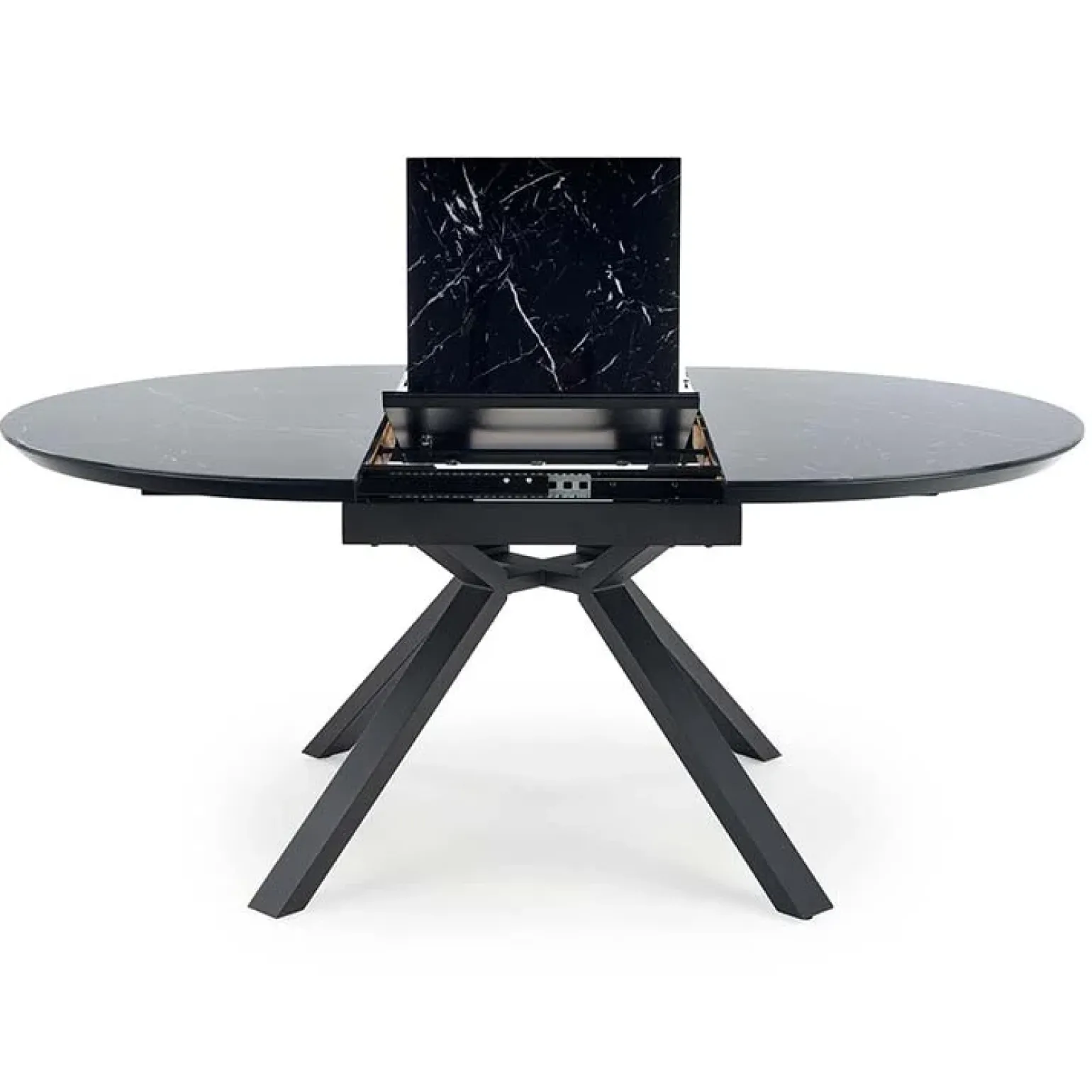 Tavolo 130/180cm allungabile moderno marmo nero Aspen