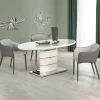 Tavolo 140/180cm allungabile moderna bianco lucido Tamarindo
