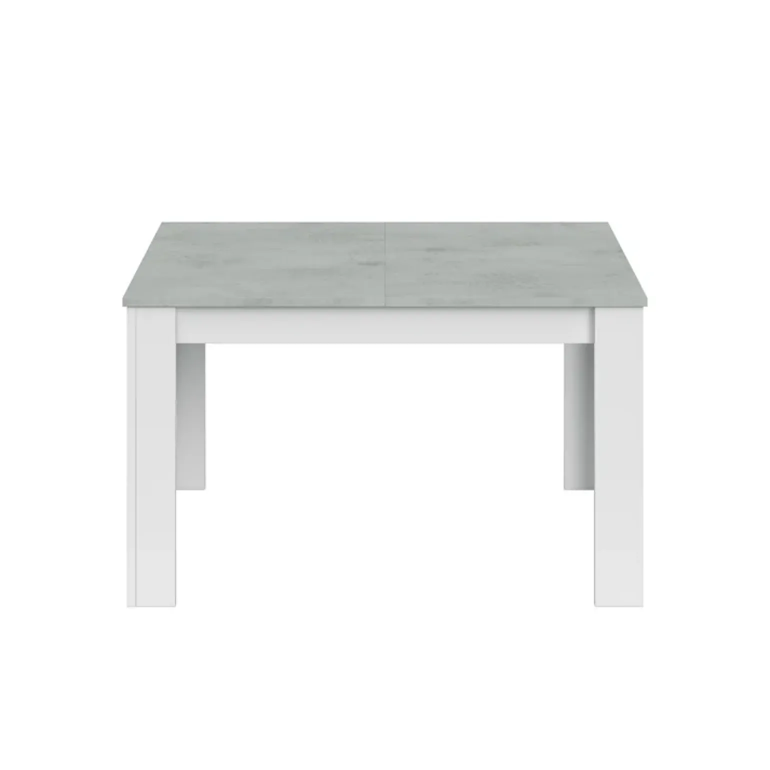Tavolo 140/190cm allungabile moderno bianco opaco cemento Zander