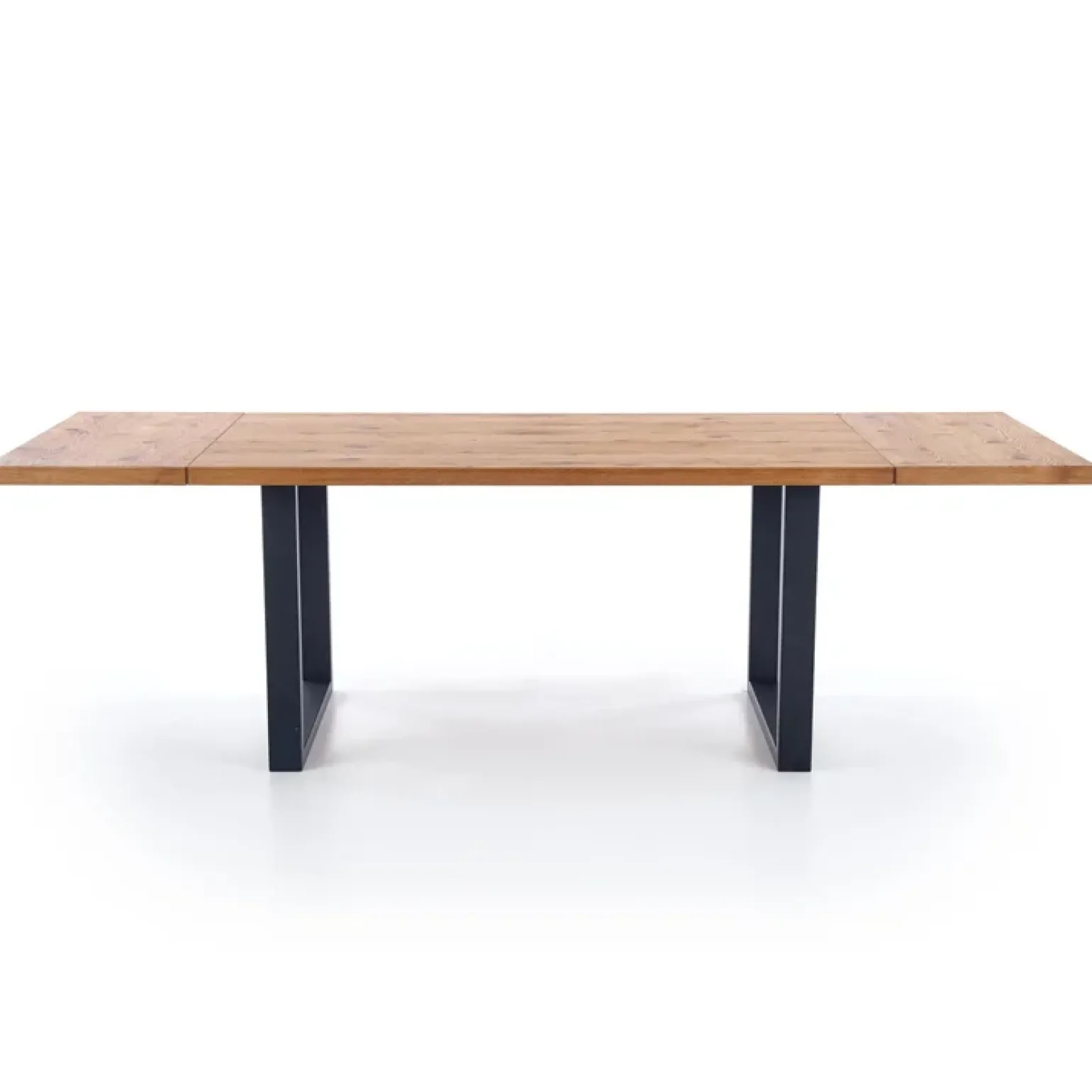Tavolo 160/250cm allungabile rovere nodato acciaio nero Cardiff