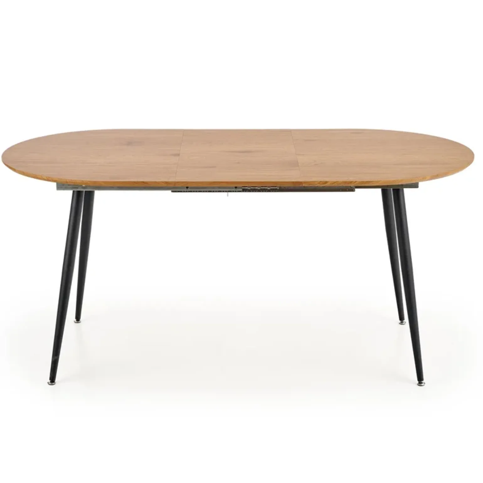 Tavolo 120/160cm allungabile rovere naturale nero Oreon