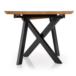 Tavolo 160/200cm allungabile rovere acciaio nero Papavero Gihome®