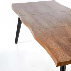 Tavolo 150/210cm allungabile rovere naturale nero Locarno