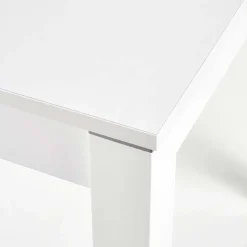 Tavolo 118/158cm allungabile salvaspazio moderno bianco Iceberg