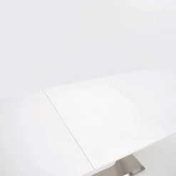 Tavolo 160/220cm bianco lucido Gerbera Gihome® da pranzo allungabile