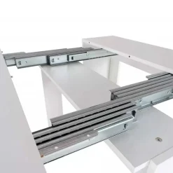 Tavolo 52/238cm consolle allungabile moderno bianco opaco Virginia