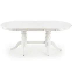 Tavolo 150/190cm da pranzo allungabile moderno bianco lucido Duncan