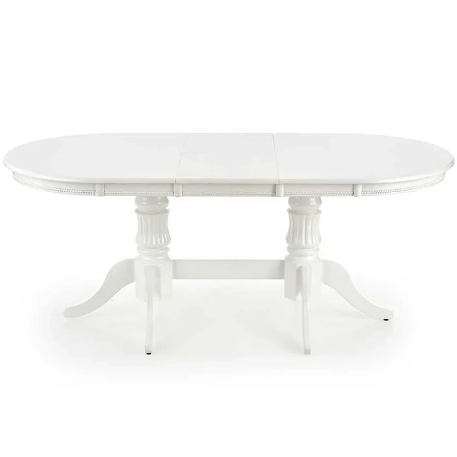 Tavolo 150/190cm da pranzo allungabile moderno bianco lucido Duncan