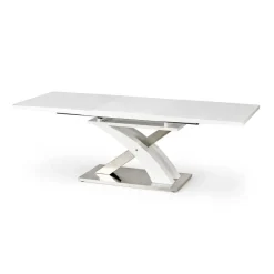Tavolo 160/220cm in vetro allungabile bianco lucido Iride Gihome®