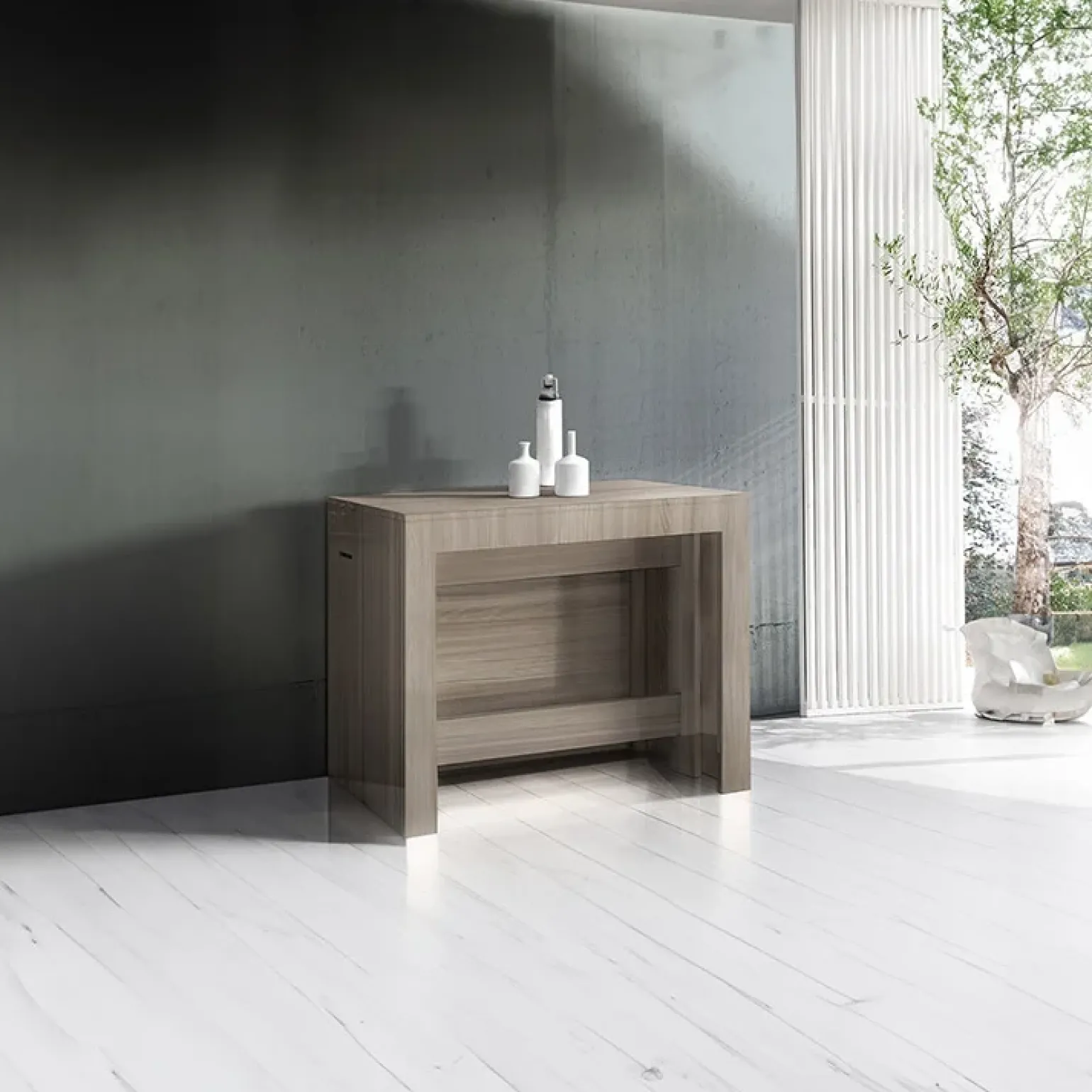 Tavolo consolle allungabile 50-300cm rovere Zenzero