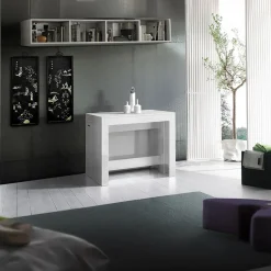 Tavolo consolle allungabile 50-300cm bianco opaco Zenzero
