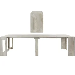 Tavolo consolle allungabile 50-300cm bianco opaco Zenzero