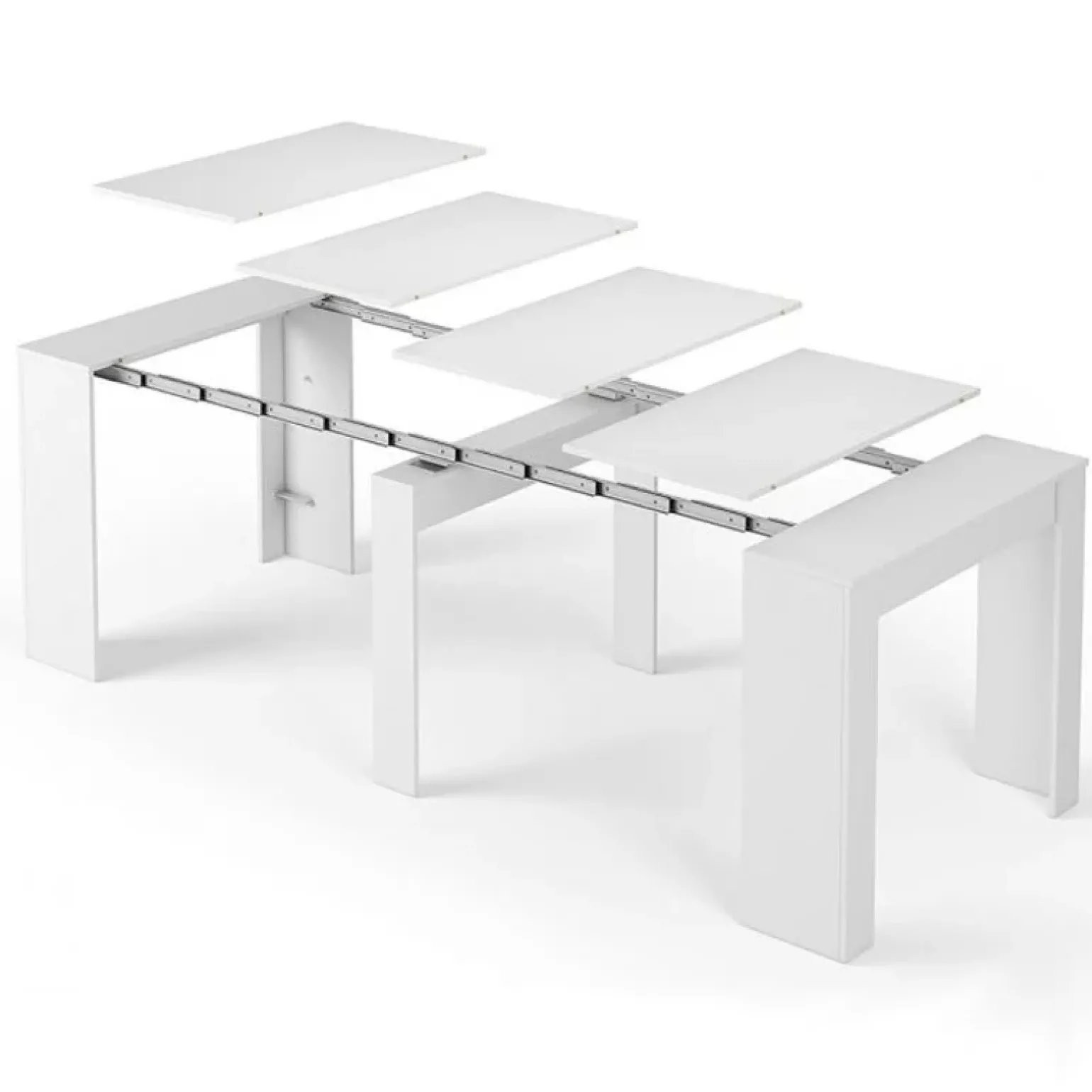 Tavolo consolle allungabile 51/237cm bianco lucido Atalanta