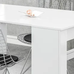 Tavolo consolle allungabile 51/237cm bianco lucido Asia Gihome®