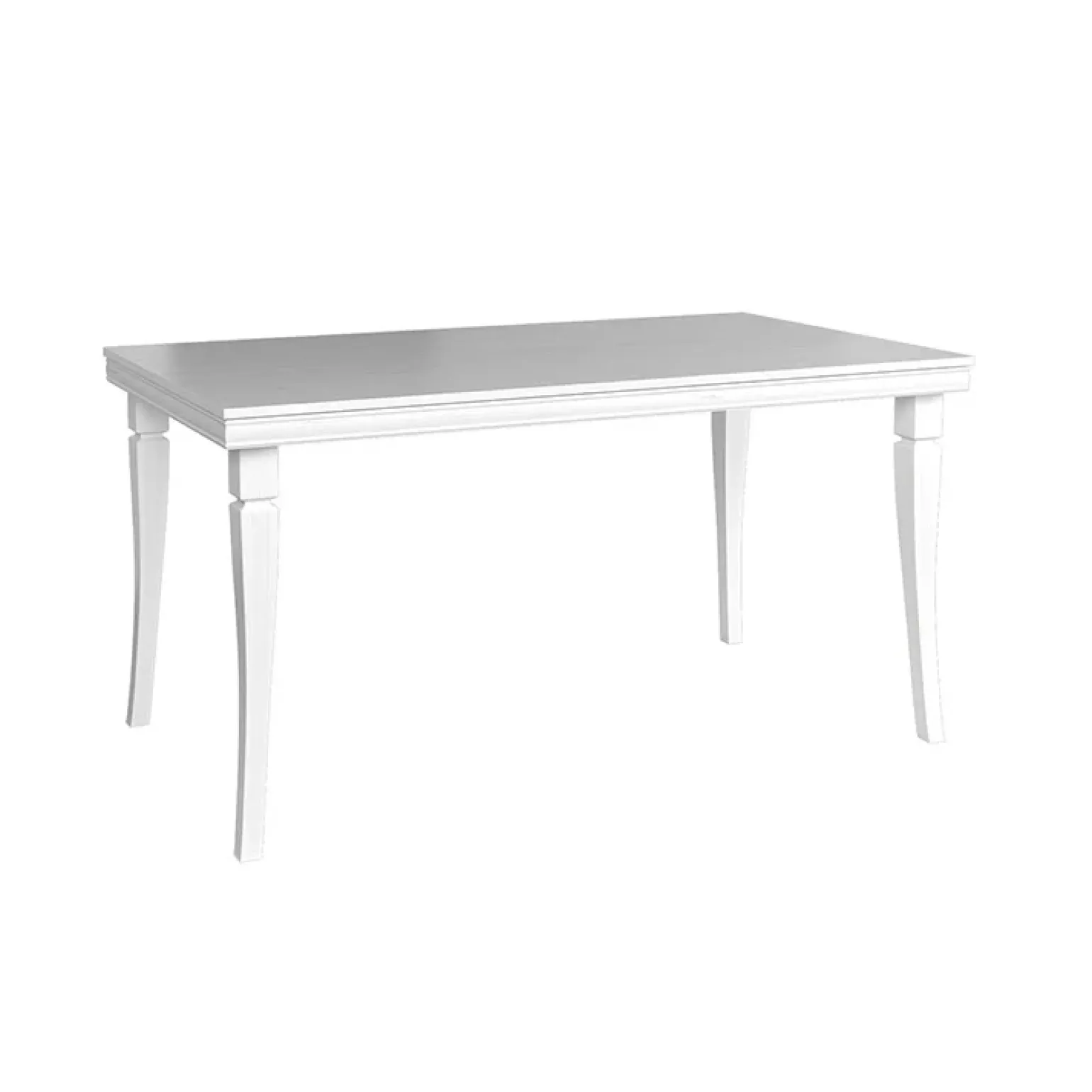 Tavolo da pranzo allungabile 160/203cm shabby bianco frassinato Kelly