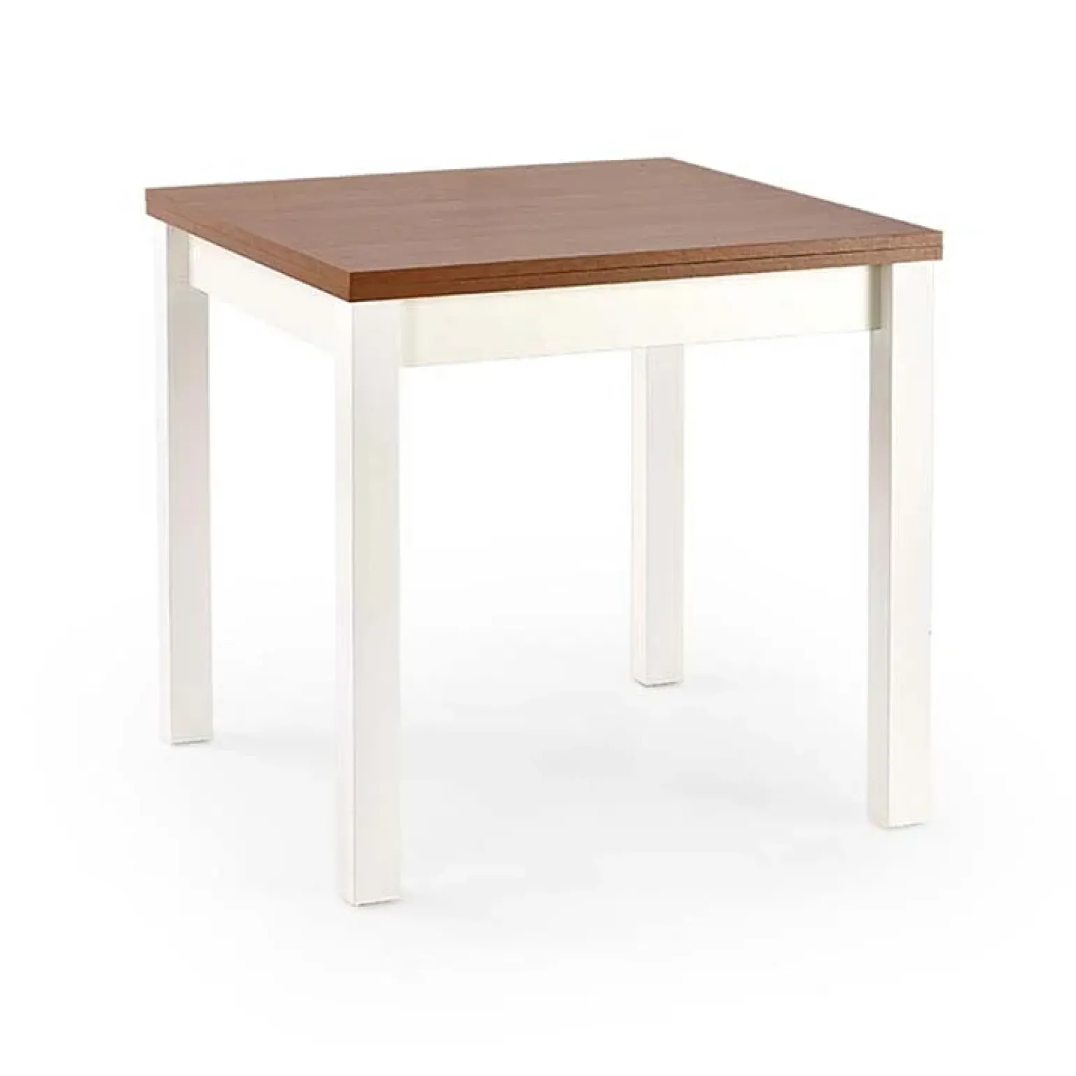 Tavolo da pranzo allungabile moderno 80/160cm noce bianco Akainu