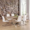 Tavolo da pranzo allungabile moderno 160/220cm rovere sonoma Crono