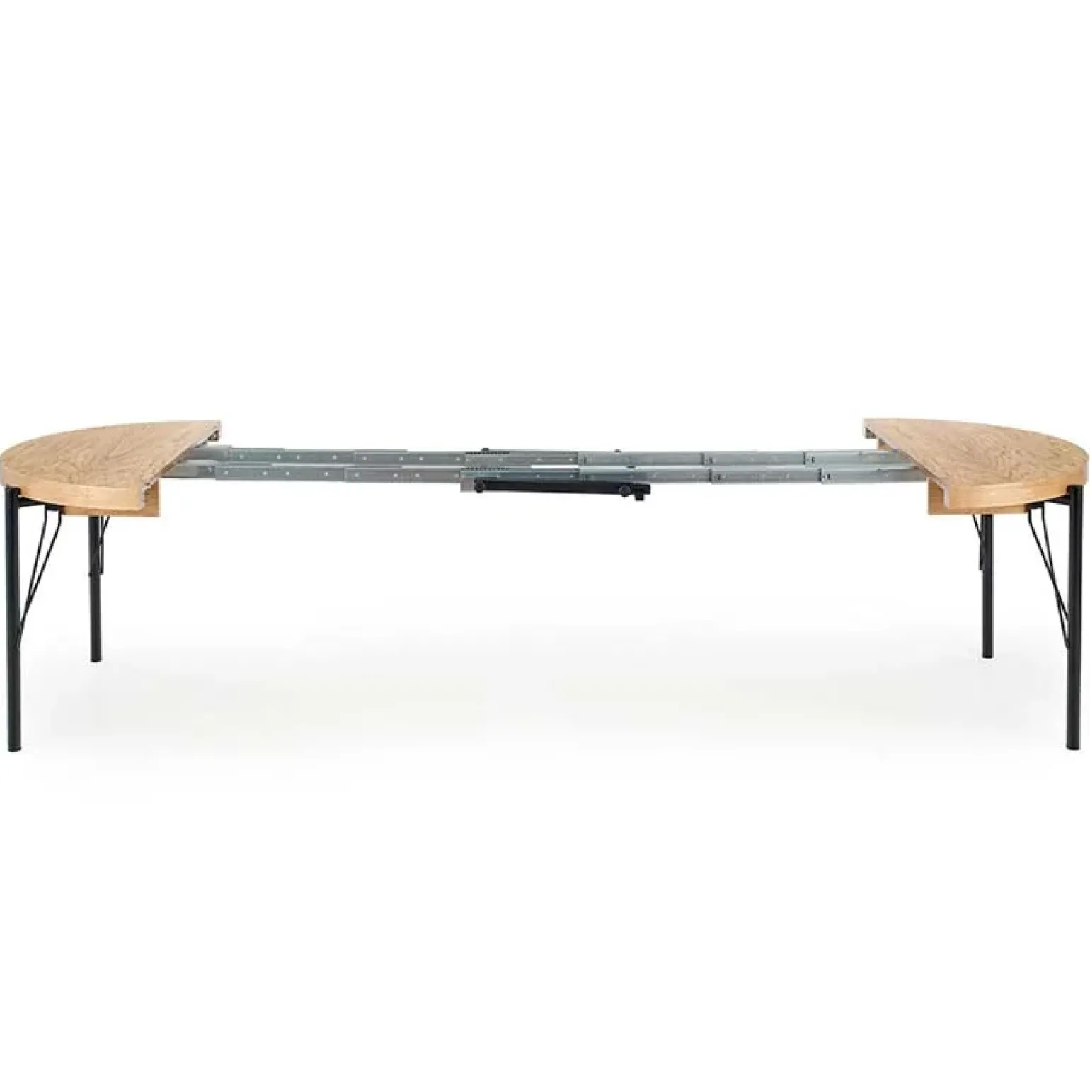 Tavolo da pranzo allungabile moderno 100/300cm rovere nero Wally