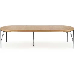 Tavolo da pranzo allungabile moderno 100/300cm rovere nero Wally