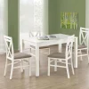 Tavolo da pranzo industrial moderno 120x68cm bianco Garp