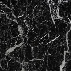Tavolo da pranzo moderno 160x90cm marmo nero oro Stella