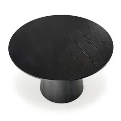 Tavolo da pranzo rotondo 120x77cm nero Igino