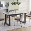 Tavolo in vetro 160/200cm allungabile marmo bianco grigio Jeff