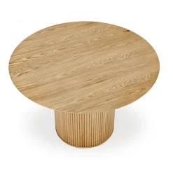 Tavolo rotondo moderno 120x78cm rovere naturale Italo