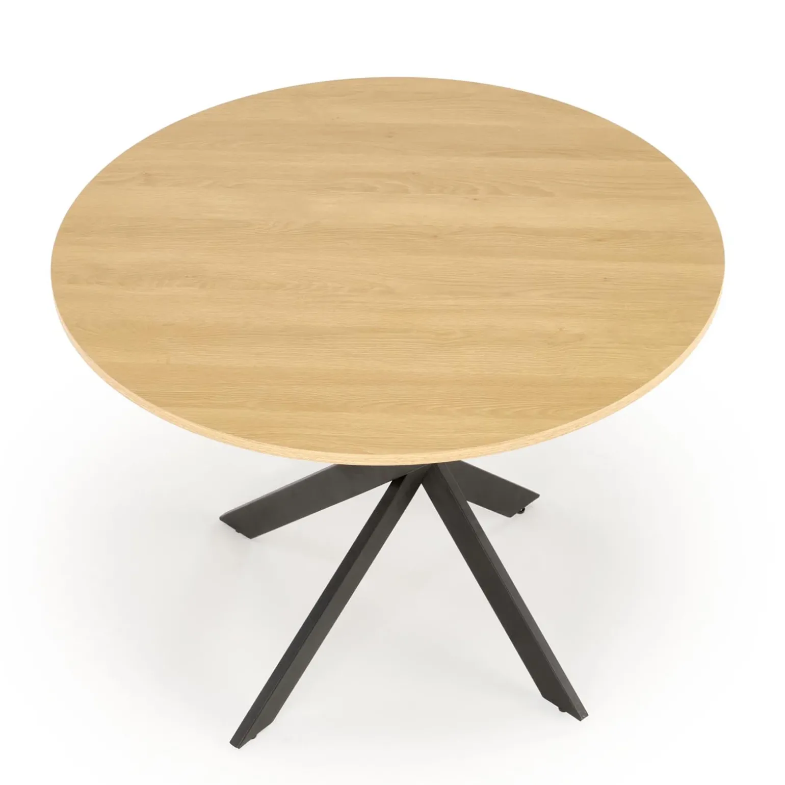 Tavolo rotondo 100x100cm moderno rovere nero Dormelada