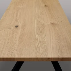 Tavolo 160x90 cm rovere rustico metallo Gaya