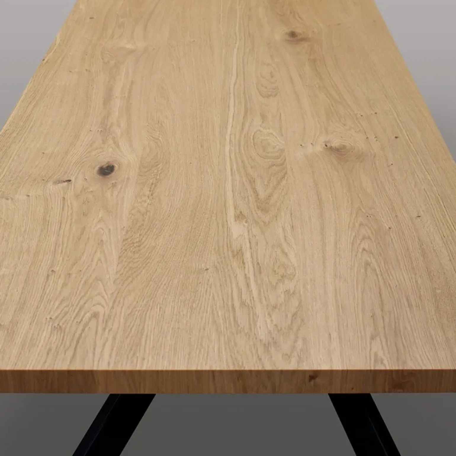 Tavolo 160x90 cm rovere rustico metallo Gaya