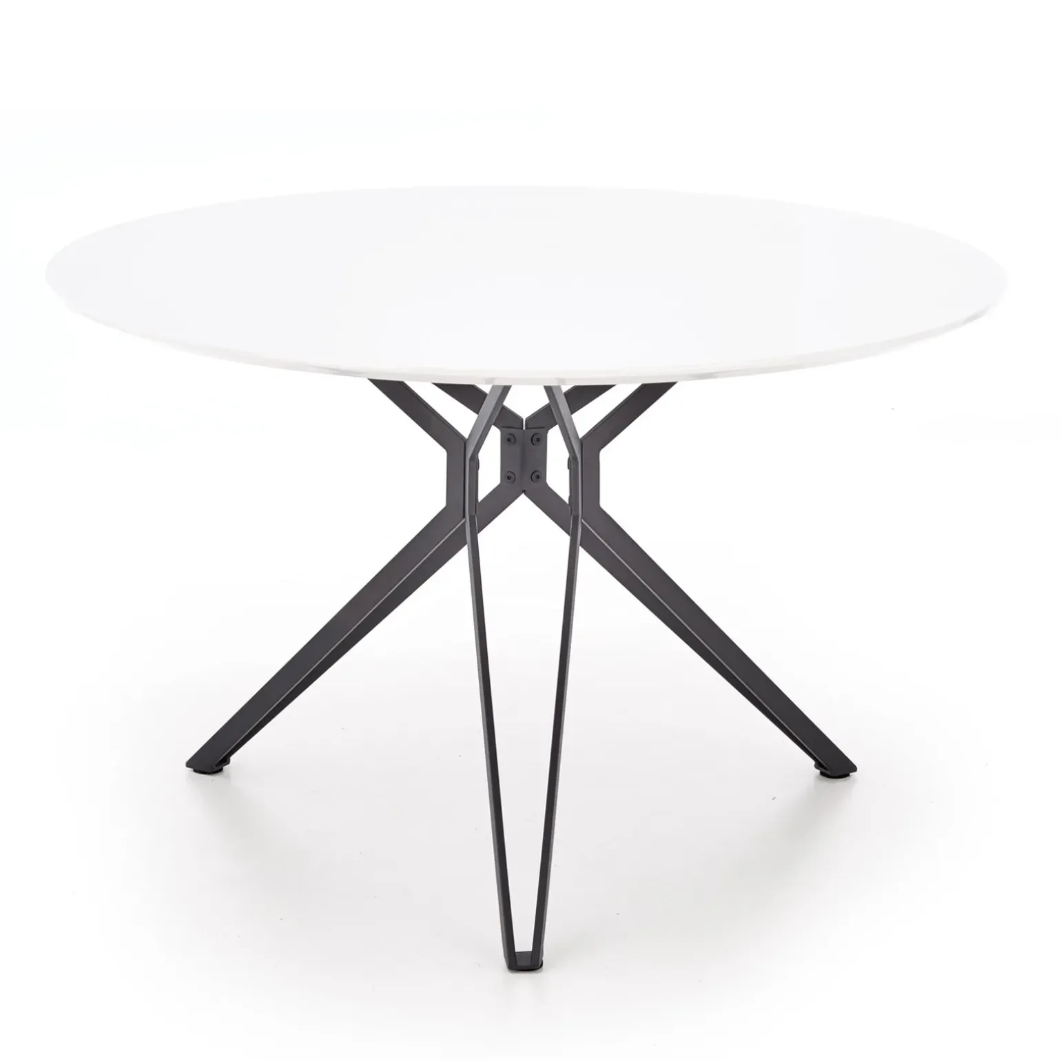 Tavolo 120x120cm da pranzo rotondo bianco nero Margherita Gihome®