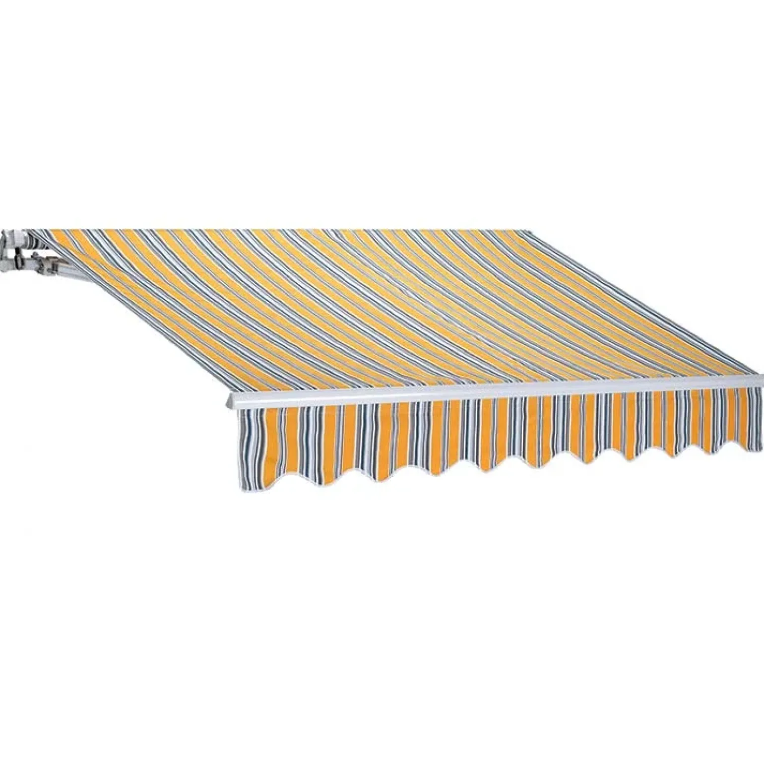 Tenda da sole a bracci unito 300x200cm righe gialle Orsus