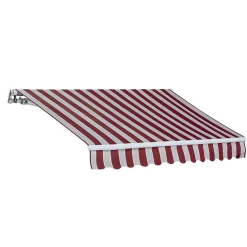 Tenda da sole a bracci unito 250x200cm righe rosse Orsus