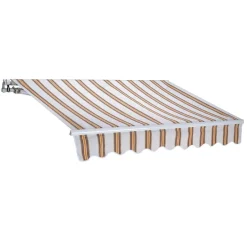 Tenda da sole a bracci 250x200cm righe beige Orsus
