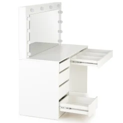 Toeletta da trucco con specchio 120x140cm con LED bianco Cherie
