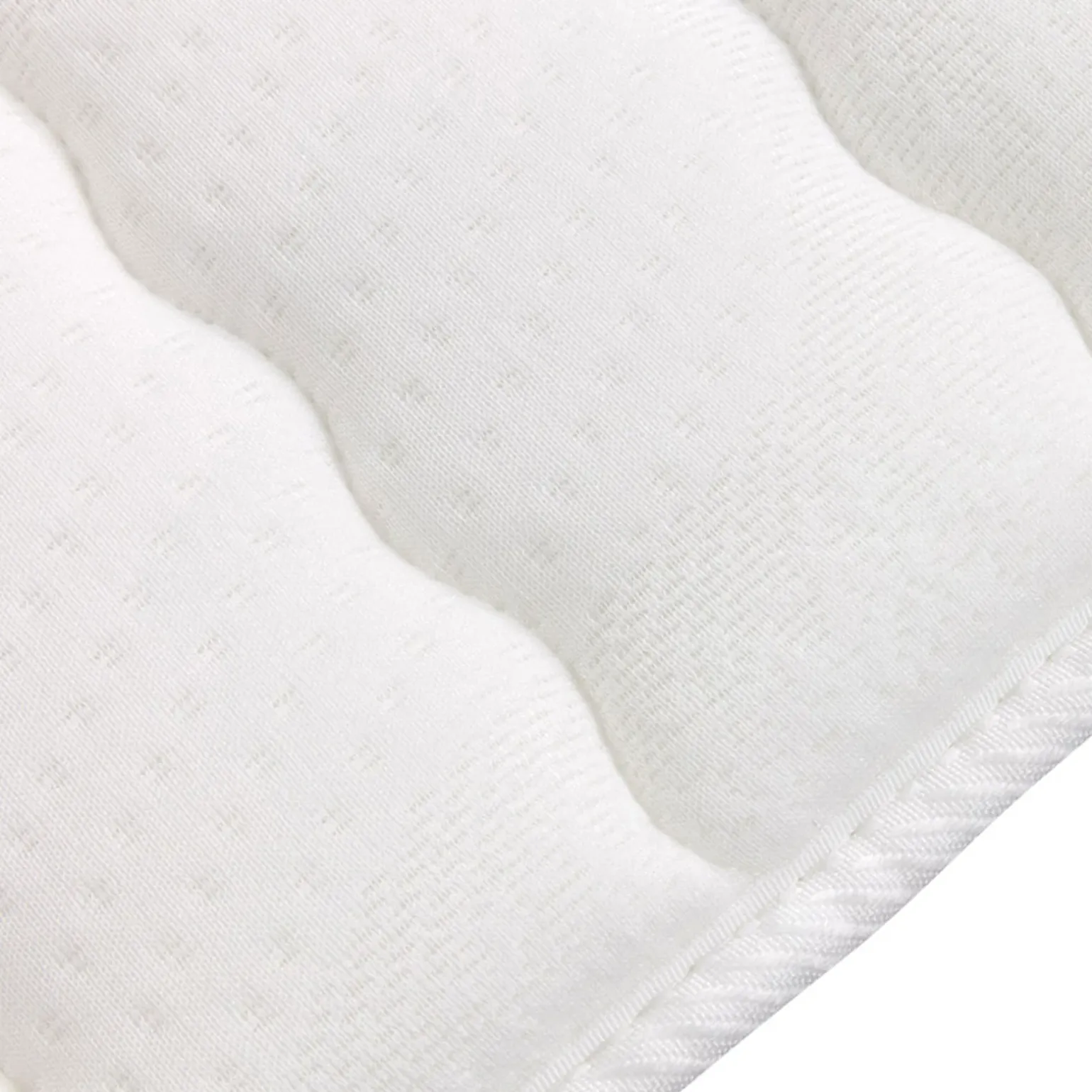 Topper matrimoniale king size 200x200cm trapuntato imbottito con elastici bianco Corsica