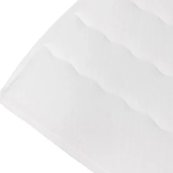 Topper matrimoniale king size 200x200cm trapuntato imbottito con elastici bianco Corsica