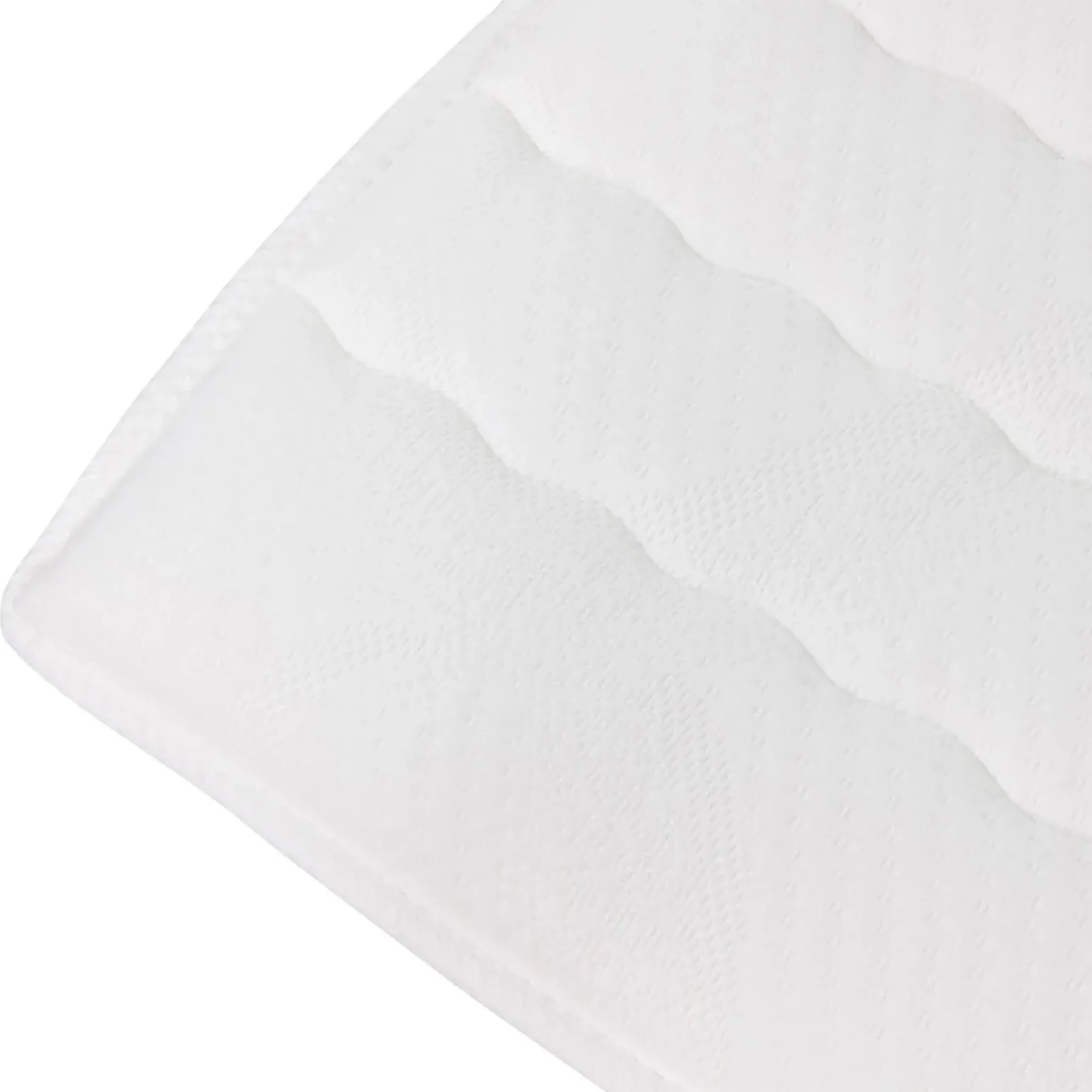 Topper matrimoniale oversize 180x200cm trapuntato imbottito con elastici bianco Corsica