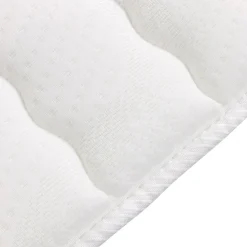 Topper piazza e mezza 120x200cm trapuntato imbottito con elastici bianco Corsica