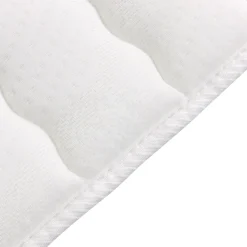 Topper singolo 80x200cm trapuntato imbottito con elastici bianco Corsica