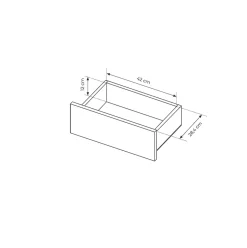 Vetrina bassa 100x126h cm 3 ante con led nero opaco rovere Amel
