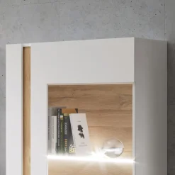 Vetrinetta 72x154h cm 1 anta bianco rovere Noa Gihome®